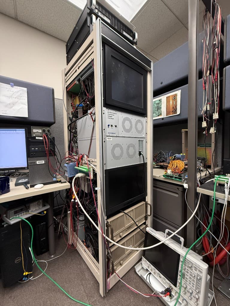 Hardware-in-the-loop testing setup
