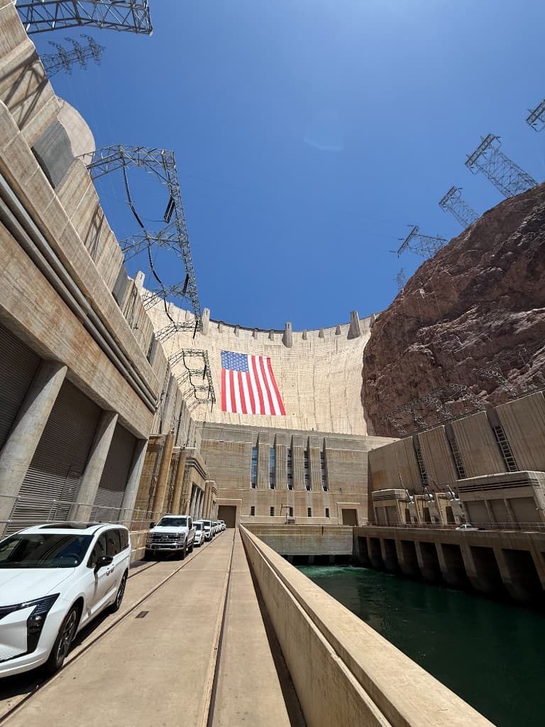 Hoover Dam during America 250 celebration