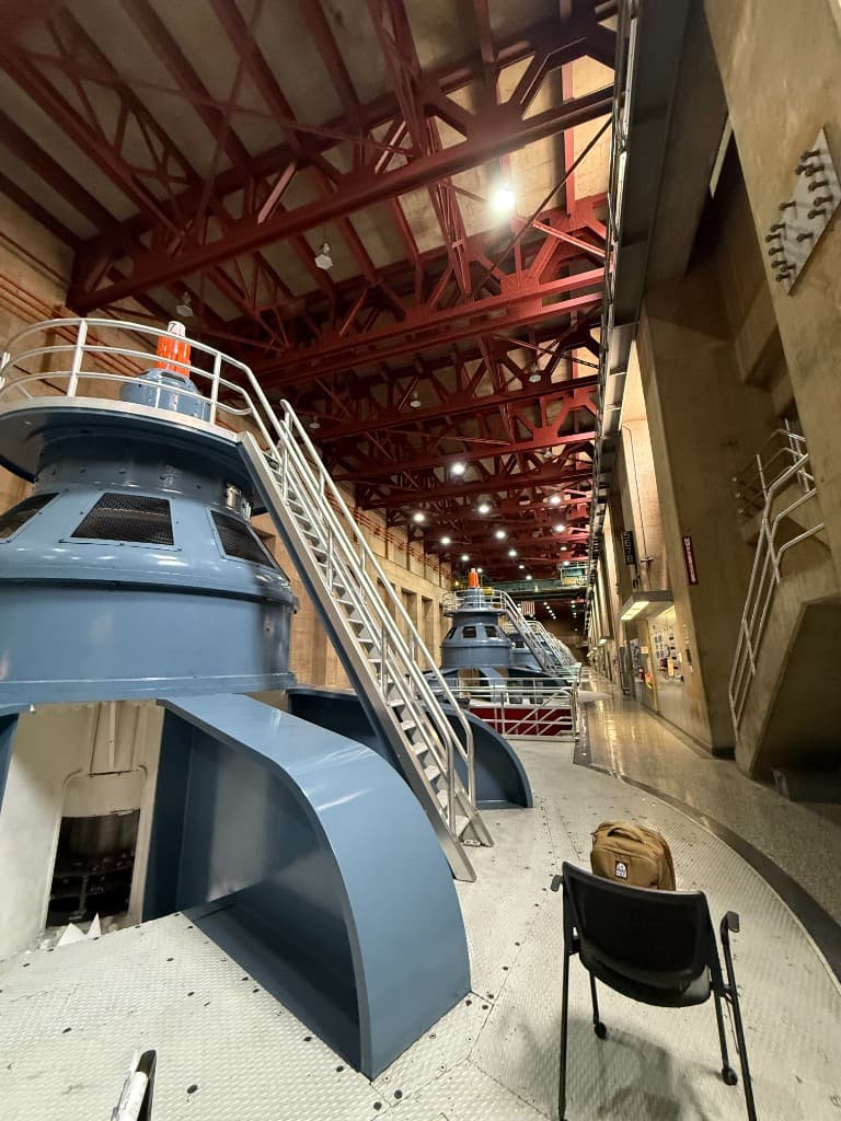 Hoover Dam Arizona-side generator deck